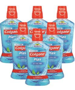 Colgate Plax Mouthwash, Icy Cool Mint, Bulk Offer - 6 X 500ml