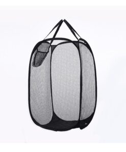 Collapsable Laundry Mesh Basket- Foldable Lightweight Bag for Washing