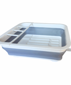Collapsible Dish Drying Rack, Portable Dish Drainer for Camping & Kitchen