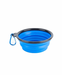 Collapsible Dog Bowl With Clasp For Travelling Feeding Watering