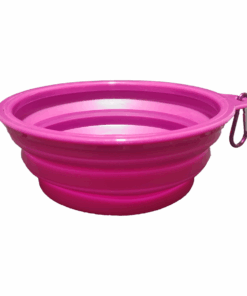 Collapsible Silicone Pet Large Bowl - Purple