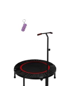 Collapsible Trampoline With T-Shaped Handrail And A Keyholder