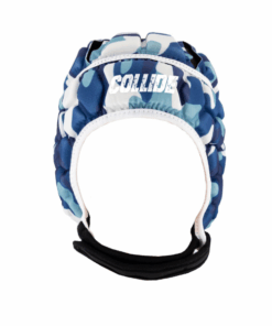 Collide Sport - Blue Camouflage Rugby Scrum Cap with White Border - L