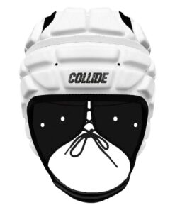 Collide Sport - White Rugby Scrum Cap with White Border - S