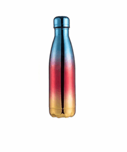 Colorful 500ml Thermal Vacuum Stainless Steel Bottle Flask - Blue