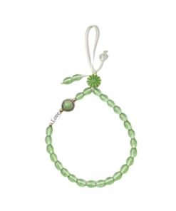 Colourful Beaded Phone/Keys Lanyard - Green