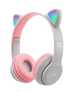 Colourful Bluetooth Wireless Cat Ear Headphones With Glow Light