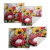 Colourful Floral and Protea Luxury Scatter Covers By Stella Bruwer - Set of 4