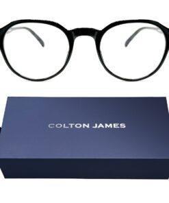 Colton James LifeProof Unisex TR90 Blue Light Blocking Glasses - Cambridge - Glossy Black