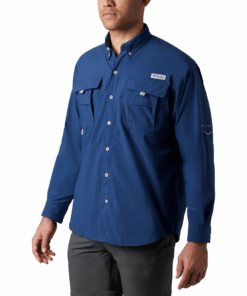Columbia Mens Bahama II Long Sleeve Shirt in Carbon - XL