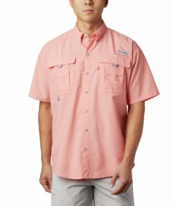 Columbia Men's Bahama II Short Sleeve Shirt Sorbet - S