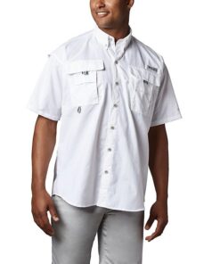 Columbia Men's Bahama II Short Sleeve Shirt White - S