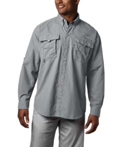 Columbia Men's Bahama Long Sleeve Shirt in Cool Grey - S