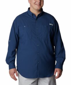 Columbia Men's Tamiami II Long Sleeve Shirt Carbon Big & Tall - 4XL