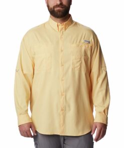 Columbia Men's Tamiami II Long Sleeve Shirt Cocoa Butter - 6XL