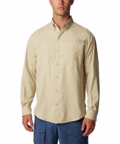 Columbia Men's Tamiami II Long Sleeve Shirt Fossil - XS