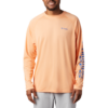 Columbia Mens Terminal Tackle Hthr LS Shirt Bright Nectar, Vivid Blue - XL