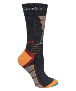 Columbia Unisex Omni-Heat Hiking Crew Sock's Charcoal - L