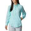 Columbia Women's Tamiami II Long Sleeve Shirt in Gulf Stream - S