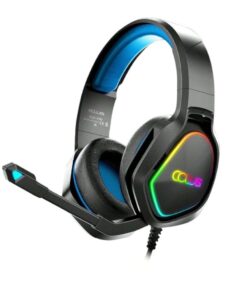 COLUSI - CLS-300 - Sleek RGB Backlit Wired Gaming Headphones - Black