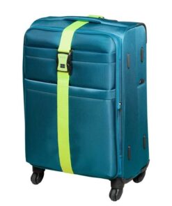Combination Lock Luggage Straps - Lime