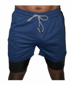 Comealong Products Menâs 2 in 1 Running/Workout Shorts with Pockets