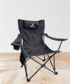 Comfort Premium Outdoor Folding Chair - Black