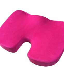Comfortable Memory Foam Seat Cushion for Office Chairs - Rose Red