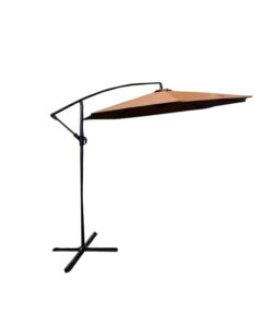 Comfortable Outdoor, Cantilever 360 Degrees Garden Umbrella - Brown