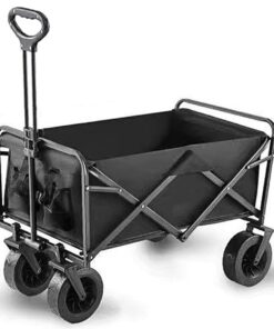 Compact Folding Camping Cart Utility Wagon Heavy Duty For Outdoor Camping