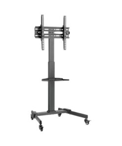 Compact Height Adjustable Mobile AV Trolley 32-55"