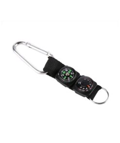Compass Thermometer Carabiner