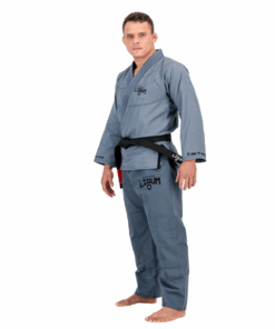 Competition Grade 450GSM Jiu Jitsu Gi - Grey - Ligum Fight Gear - L