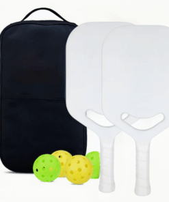 Completely Carbon Fiber Pickleball Racquet For Racing - White