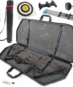 Compound Bow & Arrow - Archery Hunting Compound Bow Complete Set + Case