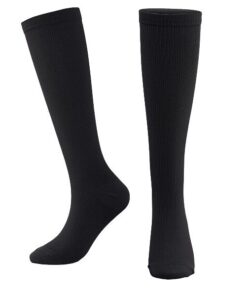 Compression Socks - Graduated (15-20 mmHg) - Black Unisex - S-M