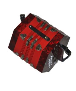 Concertina 2 Bar 20 Notes Red