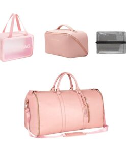 Convertible Garment Duffle Bags For Travel Suit Travel Bag For Women - Pink
