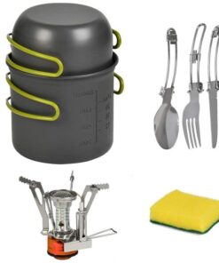 Cookware Camping Pot Bowl Stove Set Burner