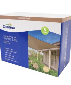 Coolaroo Everyday Shade Sail 5.4 Square - Beech