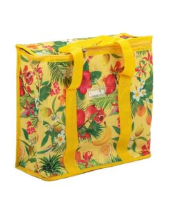 Cooler Bag Insulated with Handles 16 Litres - Tropical Design - Yellow