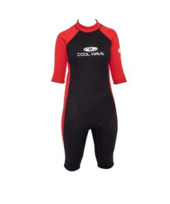 Coolwave Children's Shorty Wetsuit - Red/ Black - 13 years