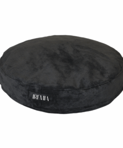 Corduroy Medium 80CM Iremia Dog Bed Sofa With Washable Zip Cover - Midnight Black