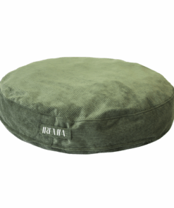 Corduroy Medium 80CM Iremia Dog Bed Sofa With Washable Zip Cover - Olive Green