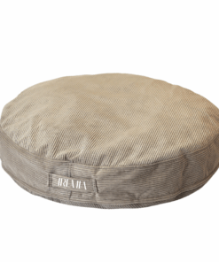 Corduroy Medium 80CM Iremia Dog Bed Sofa With Washable Zip Cover - Sand Stone