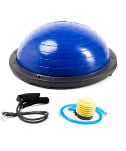 Core Bosu Balance Ball with Resistance Bands - Midnight Blue 58cm