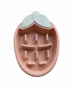 Corn Shaped Slow Feeding Bowl for Dogs - Pink