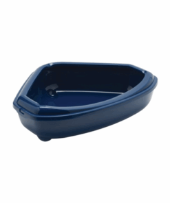 Corner Litter Tray and Rim - Blueberry