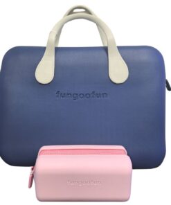 Cosmetic Bag Combo Set - Navy Blue and Pink