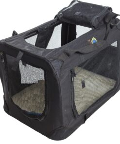 Cosmic Pets Collapsible Pet Carrier - Medium (Black)